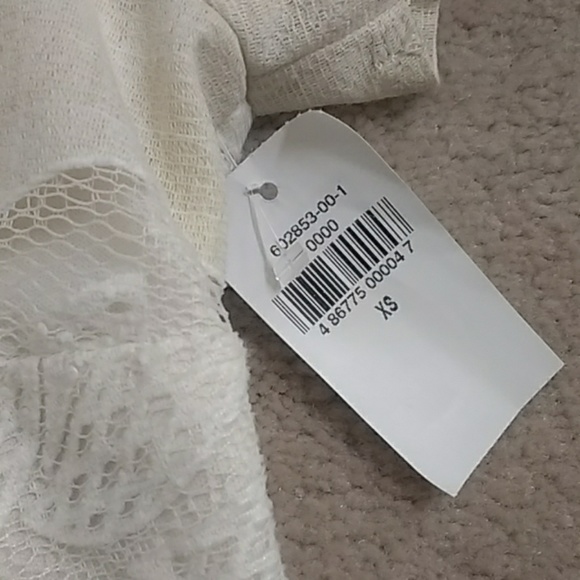 NWT Old Navy Cream Lace Crochet Babydoll Dress - Picture 3 of 7